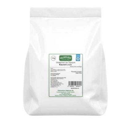 Höyrytetty Täysjyvä Kaurajauho 3 kg