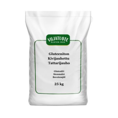 Glulteeniton Kivijauhettu tattarijauho 25 kg