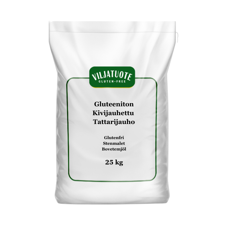Glulteeniton Kivijauhettu tattarijauho 25 kg